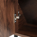 4 Door TV Cabinet, 2 Storage Spaces, Adjustable Shelves