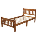 Platform Bed, Mattress Foundation Sleigh Bed With Headboard, Footboard, Slat Support