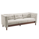 Upholstered Sofa Modern 3 Seater Sofa Couch With Tufted Design For Living Room