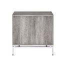 Cistus - Accent Table - Weathered Gray Oak & White