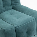 Modern Indoor Fluffy Bean Bag Chair With Memory Foam And Ottoman, Super Soft