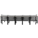 Outdoor Sectional Sofa Set Patio Seating Group With Cushions