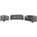 Upholstered 3 Piece Sofa Set With Legs