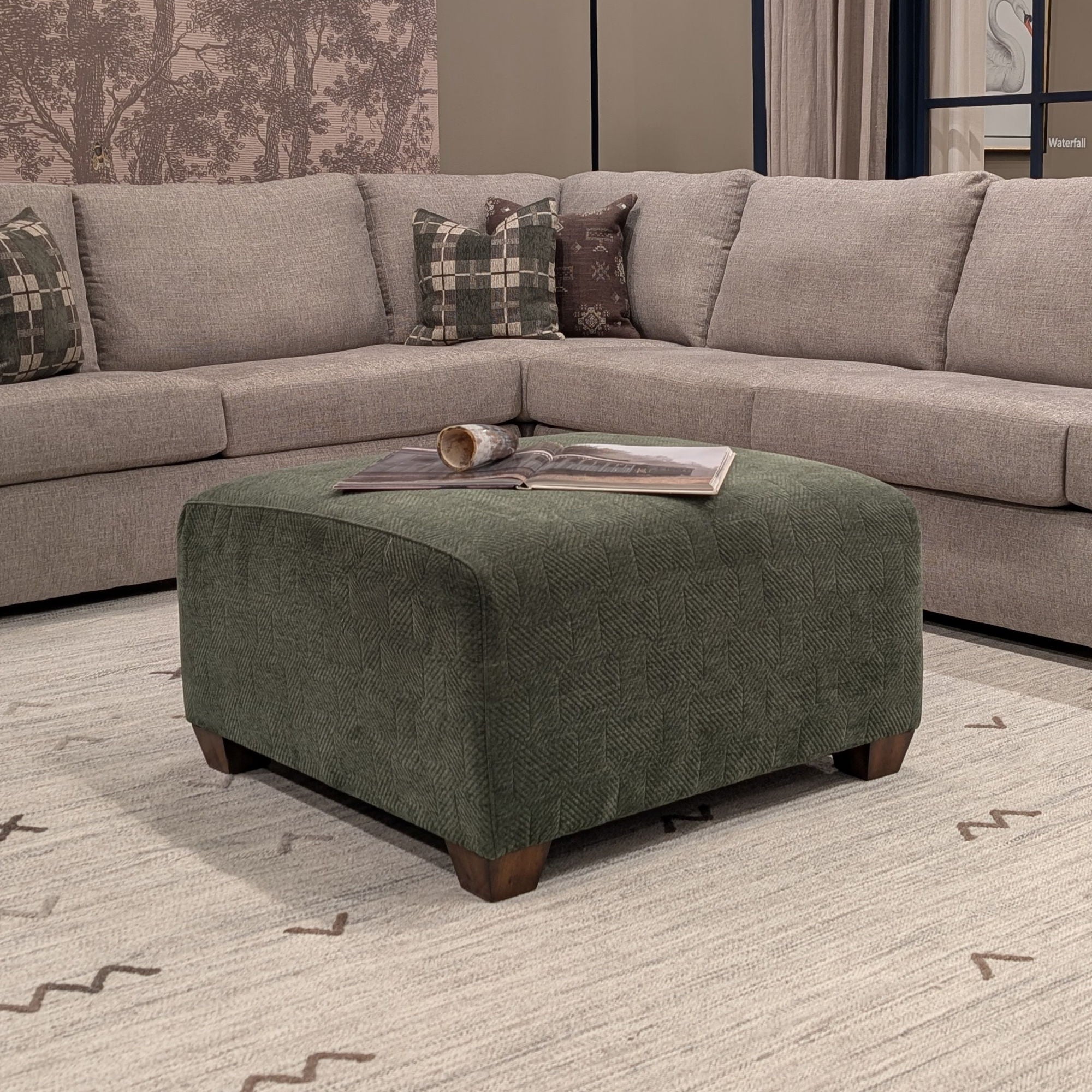 Freedom - Fabric Square Cocktail Ottoman