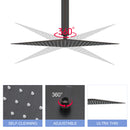 16" Square Rainfall Shower Head Fixed Wall Mount With Full Body Coverage & Self Cleaning Silicone Nozzles