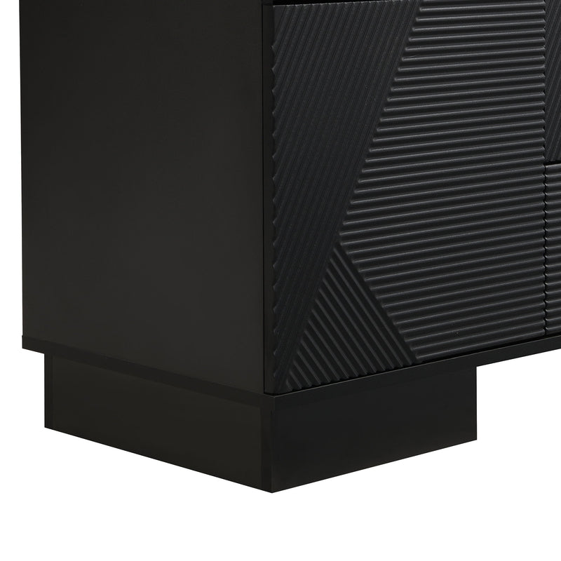 Modern TV Stand With Storage Cabinets, 4 Drawers