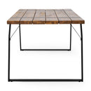Zora - Dining Table Industrial & Iron Table - Black