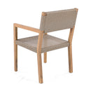 Outdoor Dining Chairs For Patios, Gardens (Set of 2) - Light Brown Multi / Light Teak
