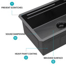 Undermount Stainless Steel Kitchen Sink With Pull Down Faucet & Ledge Workstation