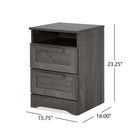 Broxon - Rustic Drawer Nightstand