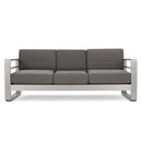 Cape Coral - Modern 3 Seater Sofa With Metal Tray