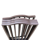 Pet Gate Dog Gate For Doorways, Stairs Or House Freestanding Folding - Dark Brown