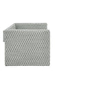 Modern Twin Size Daybed Upholstered Sofa Bed With Pull Out Feature - Dark Gray