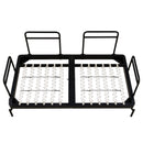 Modern Loveseat Sofa 2 Seater With USB Ports, Cylindrical Armrests