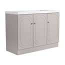 Contemporary Freestanding Bathroom Vanity With Resin Sink & Soft-Close Cabinet Doors