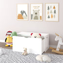Toy Storage Organizer With Rolling Drawer, Chest With Wheels, Large Pull Out Bin For Nursery - White