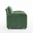 Oversized Reading Armchair With Thick Cushions, High Back Support
