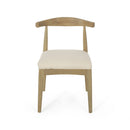 Mid Century Modern Dining Chair Set With Upholstered Seating