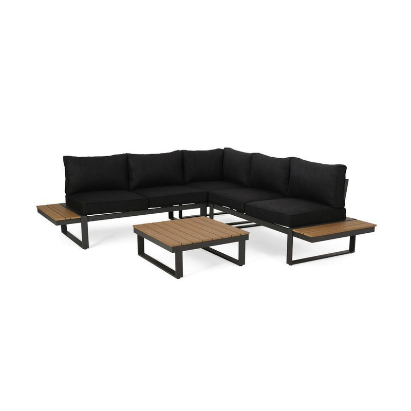 Sterling - Outdoor V Shaped 5 Seater Sofa Set With Cushions