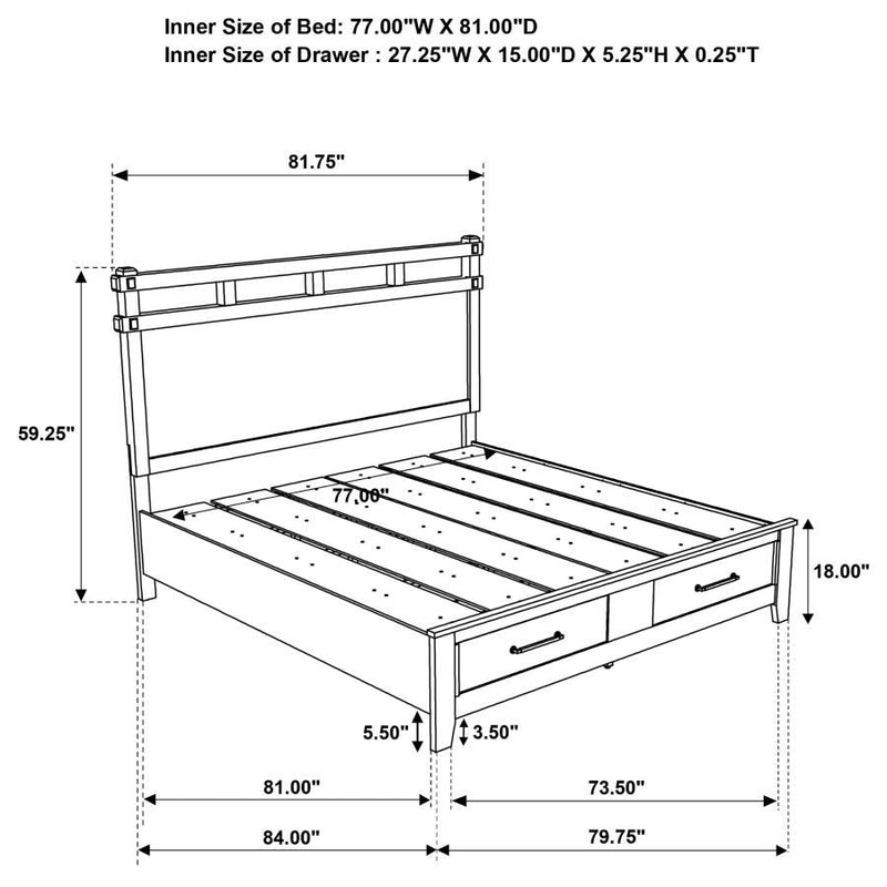 Hazlewood - Storage Bed
