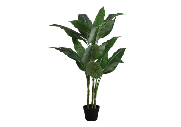 Artificial Plant, 42" Tall, Evergreen Tree, Indoor, Faux, Fake, Floor, Greenery, Potted, Decorative - Green / Black