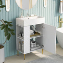 Bathroom Vanity, Combo Cabinet, Bathroom Storage Cabinet, Single Ceramic Sink