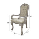 Dresden - Arm Chair (Set of 2) - PU & Bone White Finish - Atlantic Fine Furniture Inc