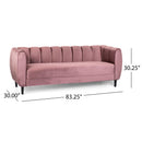 Miranda - Modern Glam Velvet 3 Seater Sofa