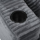 Oversized Loveseat Chaise With 2 USB Ports, 2 Cup Holders And 2 Throw Pillows