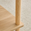 Modern 2 Tier Coffee Table With Open Storage Shelf For Living Room