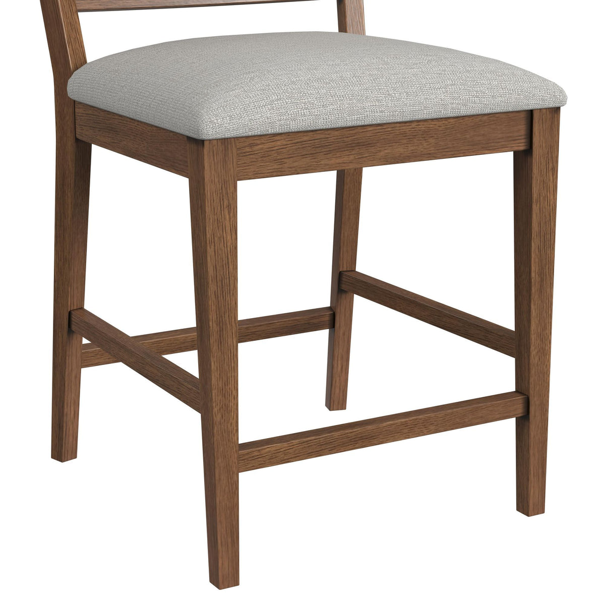 Glinda Fabric Counter Chair (Set of 2) in Brown / Light Gray by Elements International, view 4