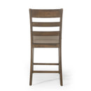 Farmhouse Upholstered Wood Counter Stools