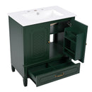 Bathroom Vanity With Sink, Soft Closing Door, Multi Functional Storage