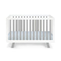 Livia - 3-in-1 Convertible Island Crib - White Frame