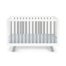 Livia - 3-in-1 Convertible Island Crib - White Frame