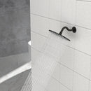 8" Shower Arm With Flange, Adjustable Angles - Matte Black