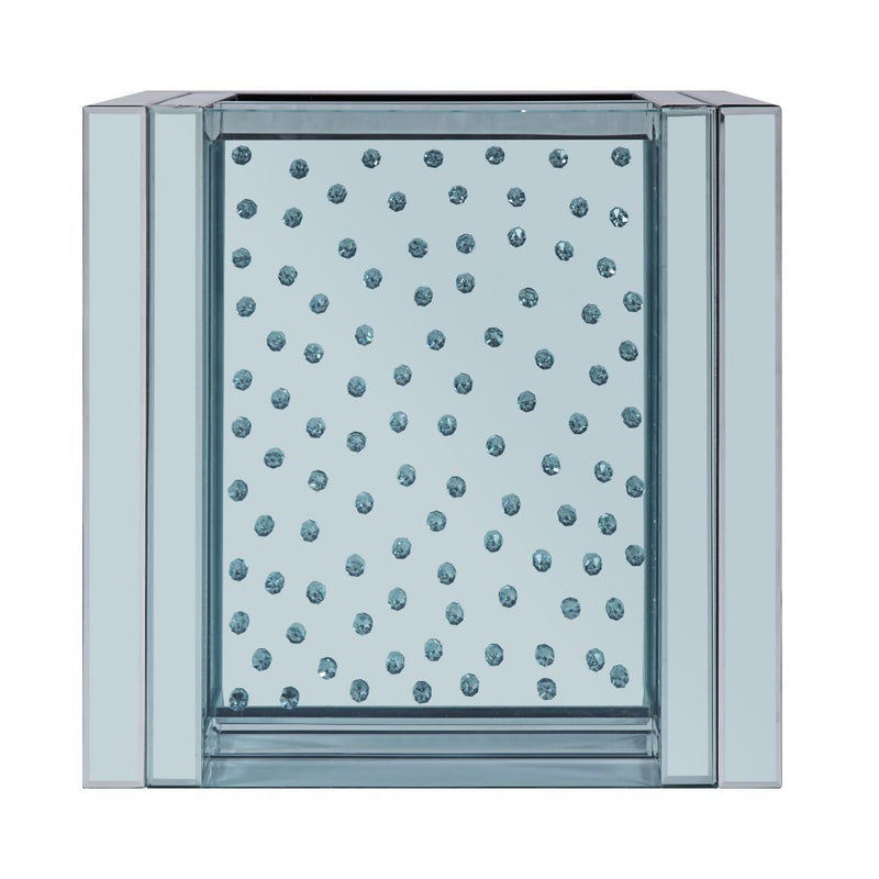 Nysa - End Table - Mirrored & Faux Crystals - 24" - Atlantic Fine Furniture Inc