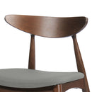 Retro Dining Chairs With Ergonomic Back (Set of 2)