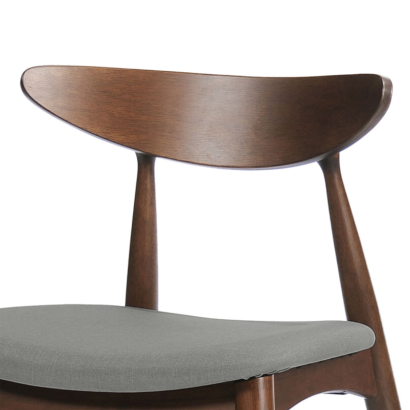 Retro Dining Chairs With Ergonomic Back (Set of 2)