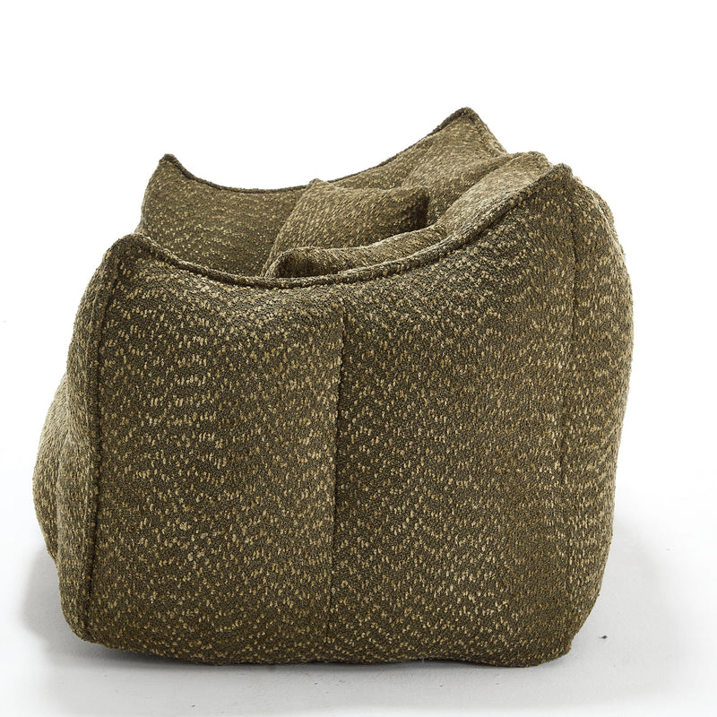 Comfortable Dual Beanbag Chair With High Resilience Foam Core For 2 People