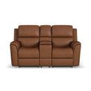 Henry - Power Reclining Loveseat With Console & Power Headrests & Lumbar