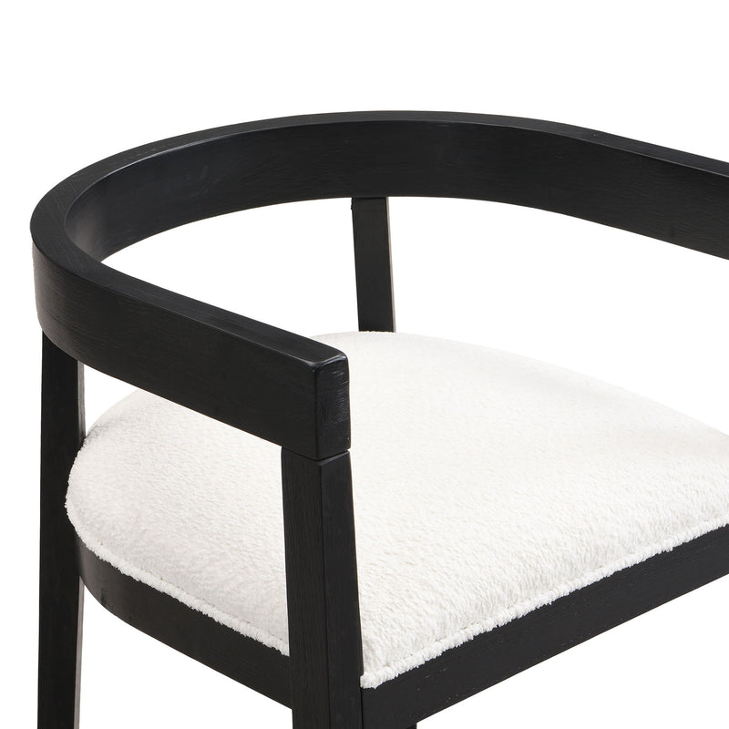 Contemporary Dining Chair Set With Armrests