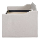 Upholstered Simple Design Daybed With Trundle And 3 Drawers