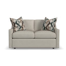 Sky - Upholstered Loveseat - Light Gray - Atlantic Fine Furniture Inc