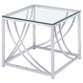 Lille - Glass Top Entryway Sofa Console Table Accents