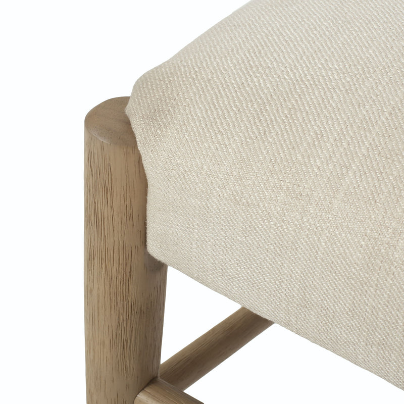 Farmhouse Style Dining Chair Set With Ladder Back Design