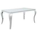 Carone - Rectangular Glass Top Dining Table - Atlantic Fine Furniture Inc