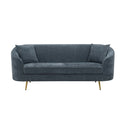 Nakendra - Sofa With 2 Pillows - Cobalt Blue Chenille