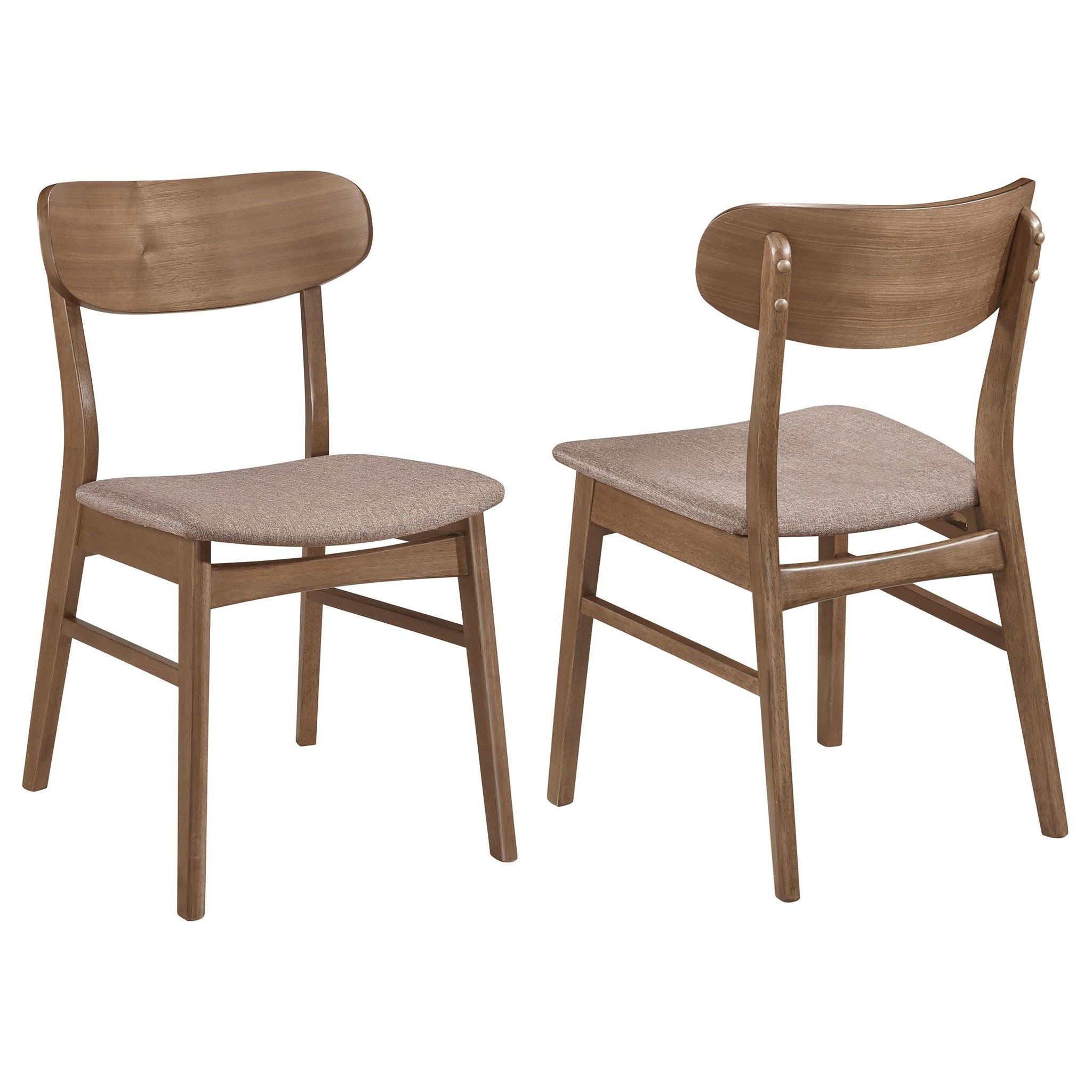 Dortch Dining Side Chair Walnut and Brown (Set of 2) - Atlantic Fine Furniture Melbourne FL