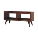 Open Top Media Unit - Brown